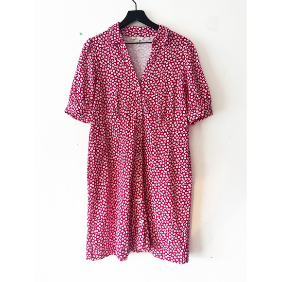 Boden Dresses & Skirts - Boden Jersey Mini Dress Women's Size 10 Red White